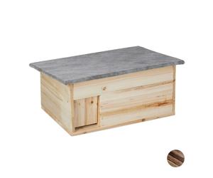 Relaxdays Cassetta invernale per ricci da montare