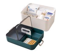 Relaxdays Cassetta medicinali in plastica
