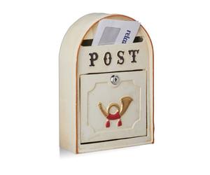 Relaxdays Cassetta per la posta antica vintage