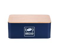 Portapane Coperchio Bambù Cassetta Porta Pane Contenitore Dolci 13,5x33x19 cm