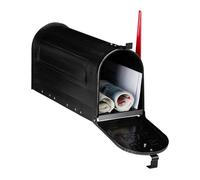 Relaxdays Cassetta postale americana vintage nera