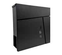 Relaxdays Cassetta postale con scomparto giornali