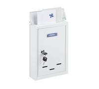 Relaxdays Cassetta postale con targhetta nome