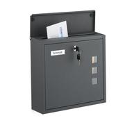 Cassetta Porta Lettere Buca Posta Ferro Esterno Chiavi Mailbox HLP 33x35x12 cm
