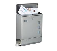 Relaxdays Cassetta postale in acciaio inox