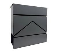 Relaxdays Cassetta postale in metallo con giornali