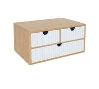 Cassettiera Organizer ufficio Scatola di stoccaggio in Bambù