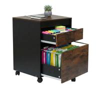 Relaxdays Cassettiera su ruote con faldoni