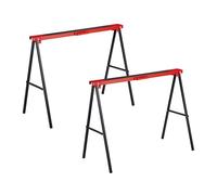 Set da 2 Cavalletto Lavoro 78 x 100 x 49 cm fino a 100 kg Pieghevole Acciaio