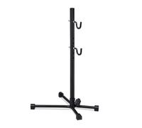 Relaxdays Cavalletto di Manutenzione Bici, Ganci per Ruota Posteriore, Telaio 27,5”, Max. 30kg, HLP: 63,5x32x35 cm, Nero, Ferro, 1 pz