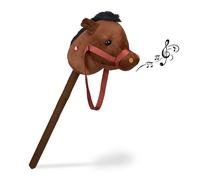 Relaxdays Cavallo con bastone per hobby horse