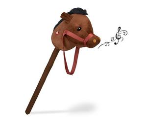 Relaxdays Cavallo con bastone per hobby horse