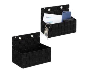 Relaxdays Cesti portaoggetti pensili in set da 2