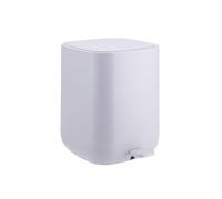 Relaxdays Cestino 9 l, Chiusura SoftClose, Secchio Interno Removibile, plastica Opaca, Pedale, Grigio Scuro 27x21x26 cm