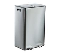 Relaxdays Cestino a 2 scomparti da 30 L ciascuno