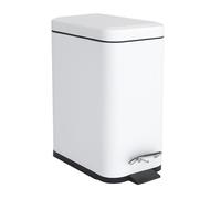 Relaxdays Cestino bagno 5 l con chiusura softclose