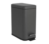 Relaxdays Cestino bagno 5 l con chiusura softclose