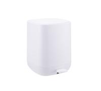 Relaxdays Cestino Relaxdays da 9 L con Chiusura Soft-Close, Secchio Rimovibile con Manico, plastica Opaca, Pedale, Bianc