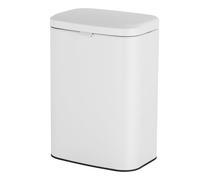 Relaxdays Cestino da parete, 8 l, da appendere/incollare, bianco