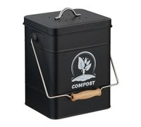 Relaxdays Cestino per compost con filtro da cucina