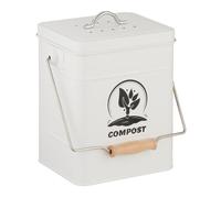 Relaxdays Cestino per compost con filtro da cucina