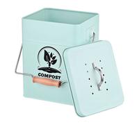 Relaxdays Cestino per compost con filtro da cucina