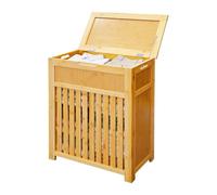 Relaxdays Cesto portabiancheria con coperchio