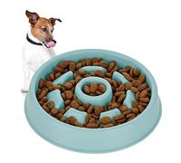 Relaxdays Ciotola Anti-Ingozzamento per Cani, 550 ml, Lenta Assunzione del Cibo, Adatta alla Lavastoviglie, Blu