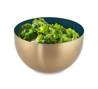 Relaxdays Ciotola da insalata Acciaio inox 1 Litro Ø 15 cm Verde oro