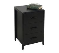 Relaxdays Comodino 3 cassetti