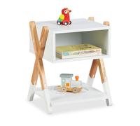 Relaxdays Comodino con scomparto aperto per bimbi