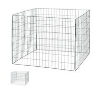 Compostiera Acciaio Giardino HLP: 70x90x90 cm Contenitore Compost 560 L Set 2