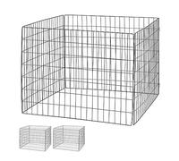 Relaxdays Compostiera in Acciaio, Set da 3 Contenitori da Giardino per Compost, HLP: 70 x 90 x 90 cm, 560 Litri, Nero