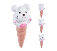 Relaxdays Coni di Argilla a Forma di Coniglio, Sfere da Irrigazione a Goccia, Set da 4, Design Coniglietto, 100 ml ciascuno, Irrigatore per Piante, Colorato, Ceramica