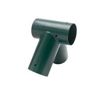 Relaxdays connettore per Altalena, Angolo 100°, per Legno Tondo Ø 100 mm, Acciaio Verniciato Verde, 20 x 20 x 20 cm