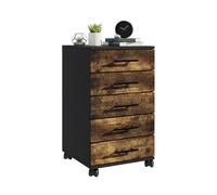 Relaxdays Contenitore con ruote e 5 cassetti