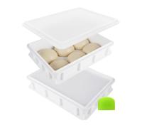 Relaxdays Contenitore panetti con coperchio 2 pz