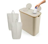 Relaxdays Contenitore per Bottiglie, 140 L, Fino a 60 2 Sacchetti, Raccoglitore Vetro e plastica