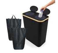 Relaxdays Contenitore per Bottiglie vuote, 170 L, Colore | Fino a 100 2 sacchetti, vetro e plastica