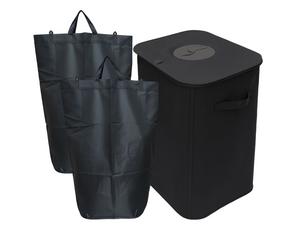 Relaxdays Contenitore per bottiglie vuote da 100 l