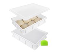 Relaxdays Contenitore panetti con coperchio 2 pz