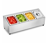 Relaxdays Contenitori ingredienti inox