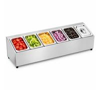Relaxdays Contenitori ingredienti inox