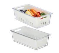 Contenitori per frigo con coperchio Box trasparenti 0,6 kg Organizer frigo