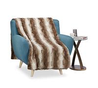 Coperta pelosa in pelliccia finta ecopelliccia plaid divano morbida decorativa