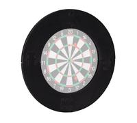 Relaxdays Cornice per Bersaglio Freccette, 4 parti, Anello Protettivo per Dartboard da 45 cm, EVA, Ø 72 cm, in Nero