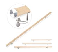 Relaxdays Corrimano in alluminio effetto faggio