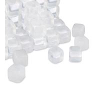 Relaxdays Reusable Ice Cubes Pack of 24 Cubetti XXL da Ghiaccio Riutilizzabili, Set da 24, Refrigerante in Plastica, per Bevande, Feste, Trasparenti, unità