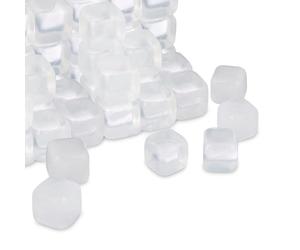Relaxdays Cubetti XXL da Ghiaccio Riutilizzabili, Set da 24, Refrigerante in Plastica, per Bevande, Feste, Trasparenti