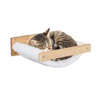 Relaxdays Cuccia Amaca da Parete per Gatti, Letto Rialzato per Animali, Percorso Arrampicata a Muro, HLP 17x39,5x32,5 cm